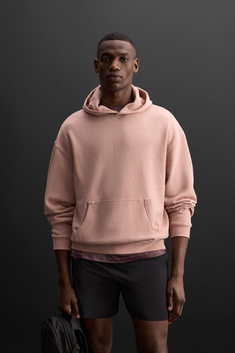 Pink Casual Hoodie