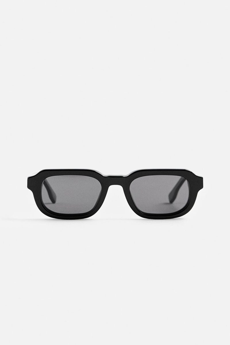 RECTANGULAR SUNGLASSES - BLACK
