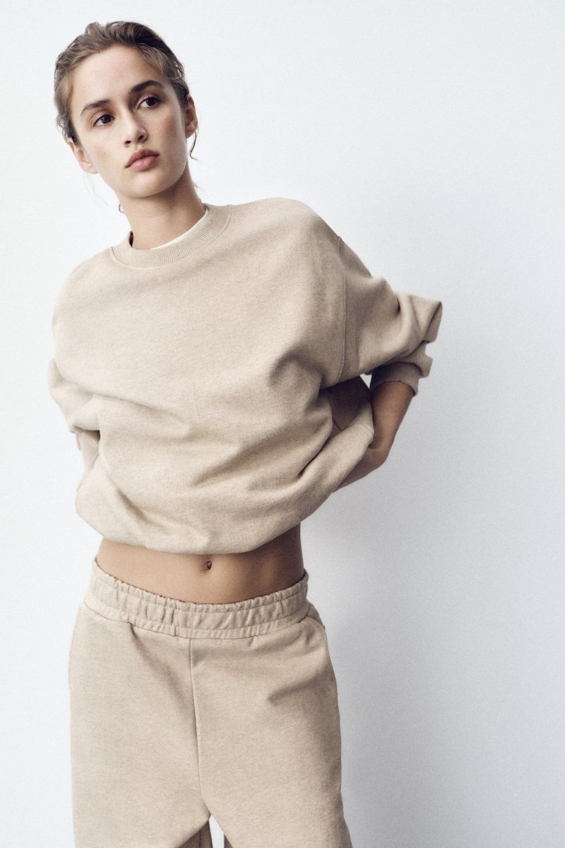 CROPPED BALLOON SWEATSHIRT