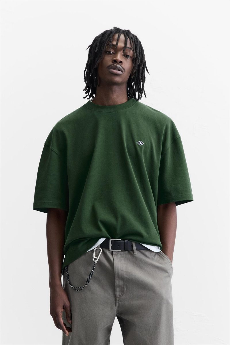 T-SHIRT WITH MARINE EMBROIDERY